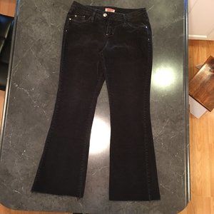 Vintage 90s No Boundaries Black Corduroy Low Rise Bootcut Jeans, Size 9